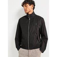 Boss H-Coiner2 Regular Fit Classic Harrington Jacket - Black