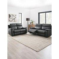 Very Home Edison 3 + 2 Faux Leather Sofas