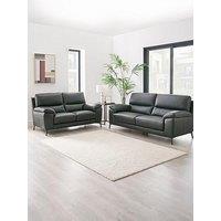Very Home Lesta 3 + 2 Seater Leather Sofas