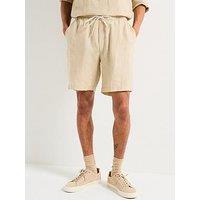 Boss Relaxed Fit Shorts - Light Beige