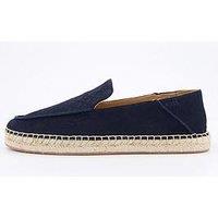 Boss Madeira Slip On Suede Espadrilles - Dark Blue