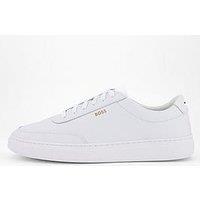 Boss Kieran Tennis Leather Trainers - White