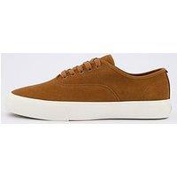 Boss Aiden Tennis Leather Trainers - Brown