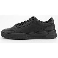 Boss Maltimore Tennis Leather Trainers - Black