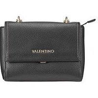 Valentino Samantha Front Flap Shoulder Bag - Black