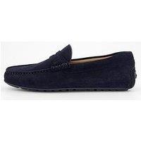 Boss Noel Suede Moccasins - Dark Blue