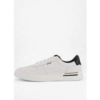 Boss Clint Tennis Leather Trainer-White