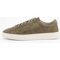 Boss Kieran Tennis Leather Trainers - Open Green
