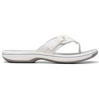 Clarks Brinkley Reyna Cushion Soft Sandal - White