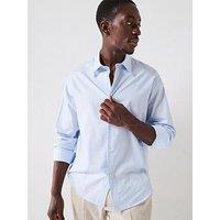 Selected Homme Kevin Relaxed Fit Mix Long Sleeve Shirt - Light Blue Stripes