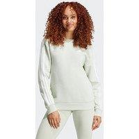 Adidas Sportswear Women'S Essentials 3-Stripes Fleece Sweatshirt - Green