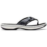 Clarks Brinkley Reyna Cushion Soft Sandal - Black