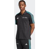 Adidas Mens Mercedes Dna Polo Top - Black