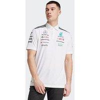 Adidas Men'S Mercedes Team Polo - White
