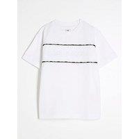 River Island Boys Piped T-Shirt - White