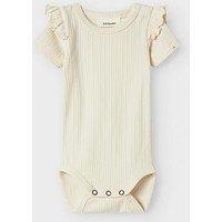 Lil Atelier Baby Girls Short Sleeve Bodysuit - Turtledove