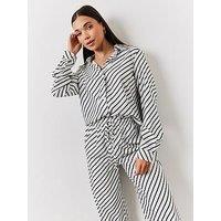 In The Style Striped Shirt - Cream