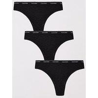 Calvin Klein 3 Pack Brazilian (Low-Rise) - Black