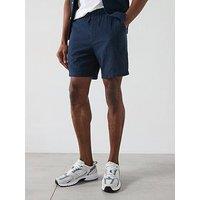 Farah Redwald Seersucker Regular Fit Shorts - Navy