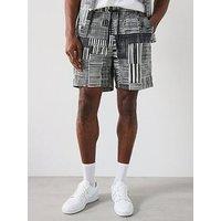 Farah Redwald Canvas Archive Regular Fit Shorts - Black