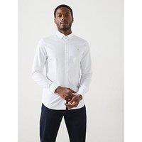 Farah Brewer Long Sleeve Slim Fit Shirt - White