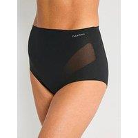 Calvin Klein Stay Put Mesh Sculpted Firm Mesh Brief - Black
