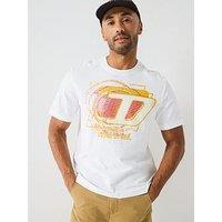 Diesel T-Adjust-R11 Graphic T-Shirt- White