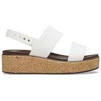 Crocs Brooklyn Cork Low Wedge - Cream