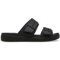 Crocs Brooklyn Buckle Flat Sandal - Black