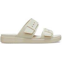 Crocs Brooklyn Buckle Flat Sandal - Beige
