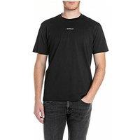 Replay Ventre Chest Logo T-Shirt- Black