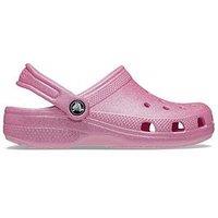 Crocs Toddler Classic Glitter Clog - Pink