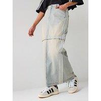 Adidas Originals Adilenium Two-In-One Denim Skirt - Blue