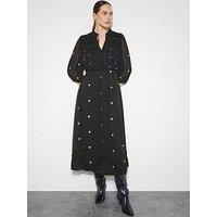 Monsoon Delilah Embellished Dress - Black