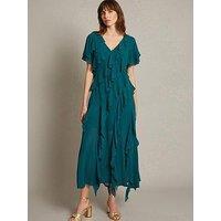 Monsoon Renata Frill Dress - Teal