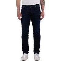 Replay Grover C-Stretch Slim Straight Fit Jeans- Dark Blue