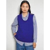 Monsoon Nora Knit Tabbard - Blue