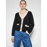 Monsoon Pia Pocket Cardigan - Black