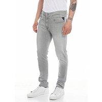 Replay Anbass Slim Fit Jeans - Light Grey