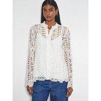 Monsoon Lottie Lace Top - Cream