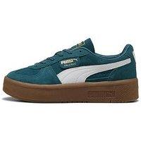 Puma Women'S Palermo Elevata Trainers - Dark Green