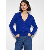 Monsoon Cora Collar Cardigan Cobalt - Blue