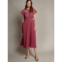 Monsoon Monica Midi Dress - Pink