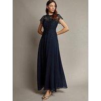 Monsoon Monica Maxi Dress - Navy