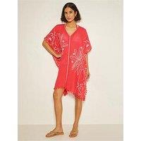 Monsoon Penny Tassel Kaftan - Pink