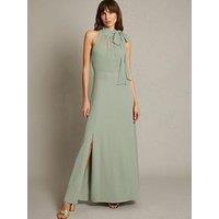 Monsoon Monica Halter Dress - Green