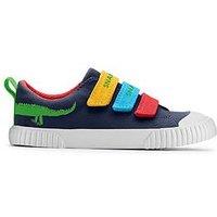 Clarks Roald Dahl The Enormous Crocodile Foxing Ace Kid Shoe - Navy