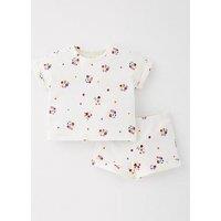 Mini V By Very Baby Rib Top And Short Set - White