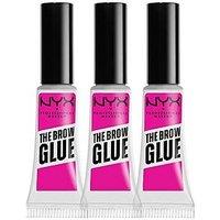 Nyx Professional Makeup Brow Glue Instant Brow Styler (Pack Of 3)