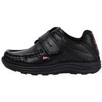 Kickers Reasan Strap Leather Junior - Black